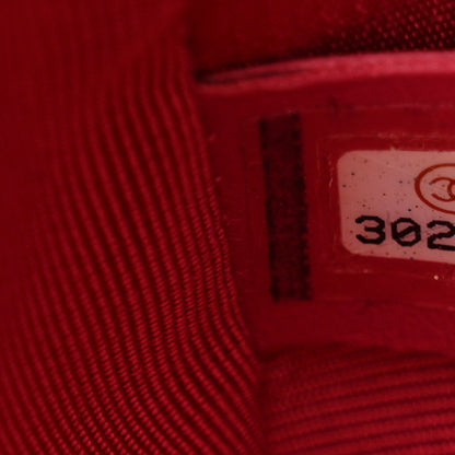 Chanel Velvet Quilted Mini Square Pearl Crush Flap Fuchsia 7 of 15