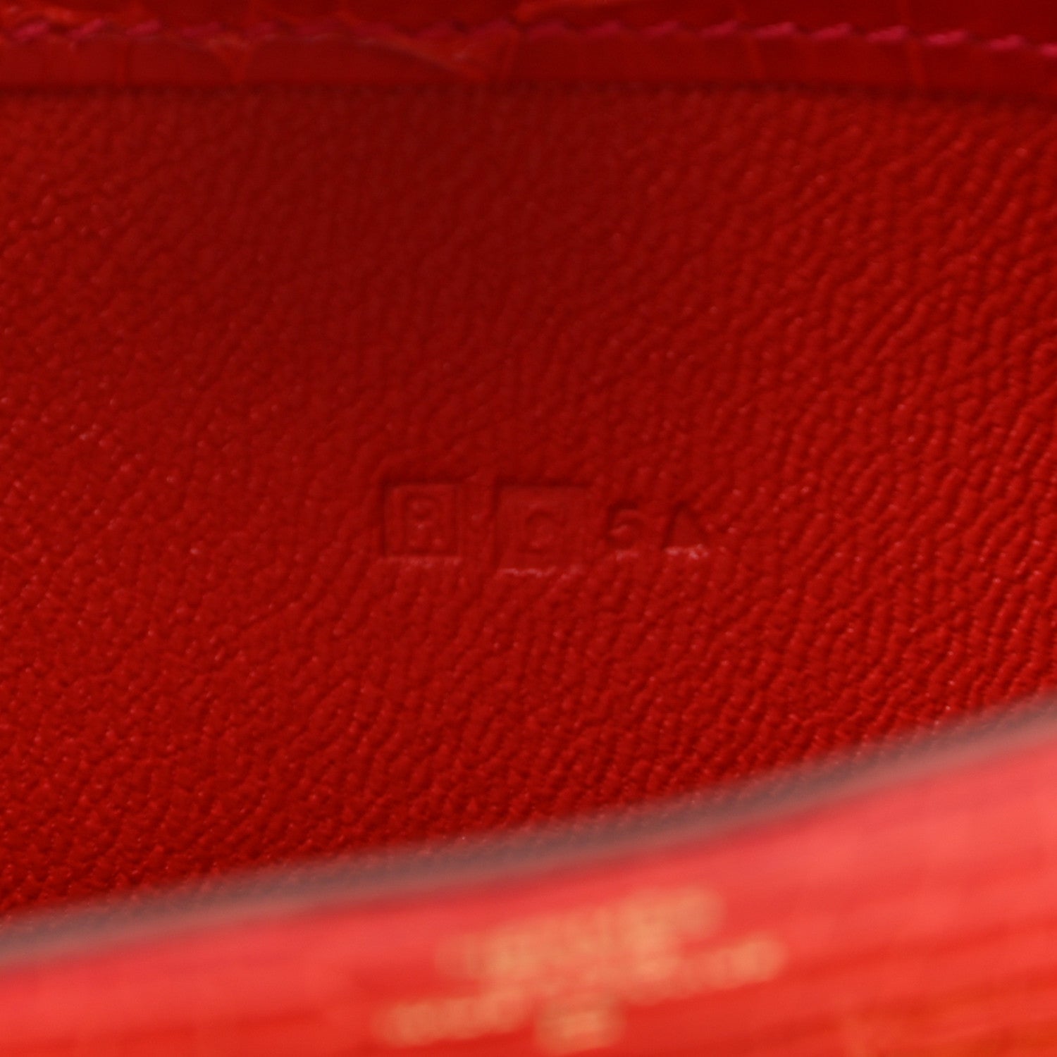 Hermes Shiny Alligator Constance Long Wallet Rouge Vif 7 of 8