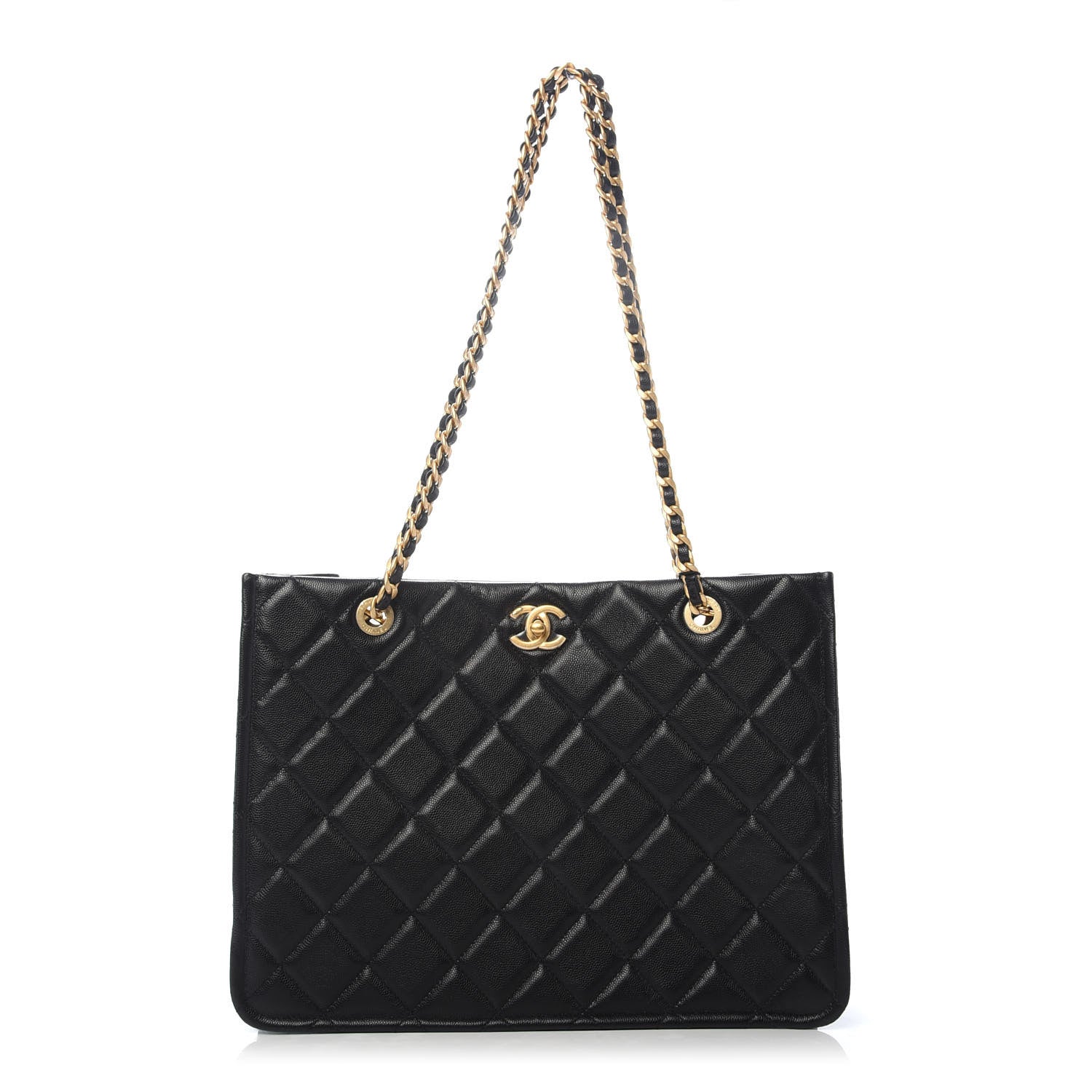 Chanel Caviar Quilted Sweet Classic Shopping Tote Black 1 of 10