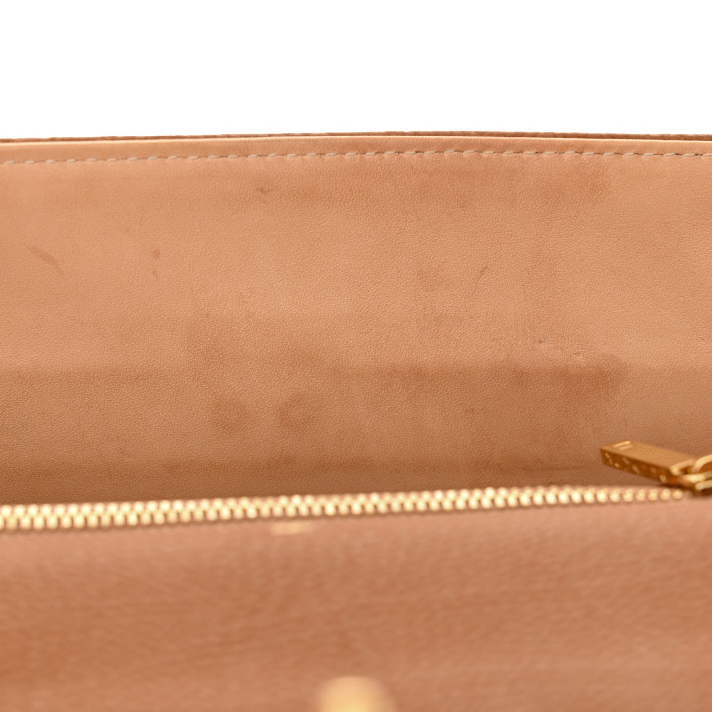 Crispy Calfskin MM Tempete Satchel Vegetal