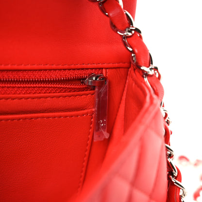 Chanel Lambskin Quilted Mini Rectangular Flap Red 11 of 13