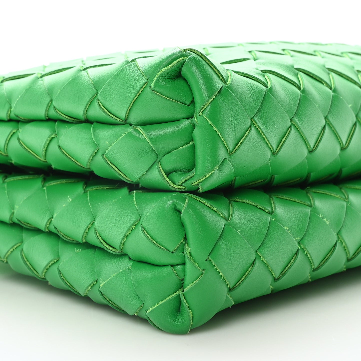 Nappa Intrecciato Duo Shoulder Bag Parakeet