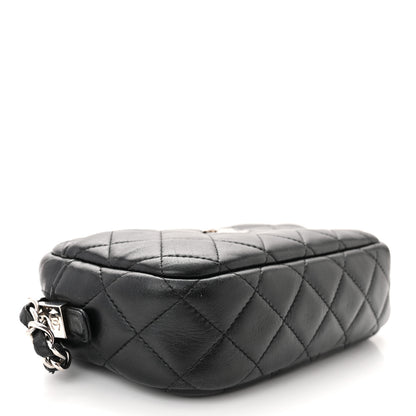 Chanel Lambskin Quilted Small Timeless Camera Case Black 4 of 14