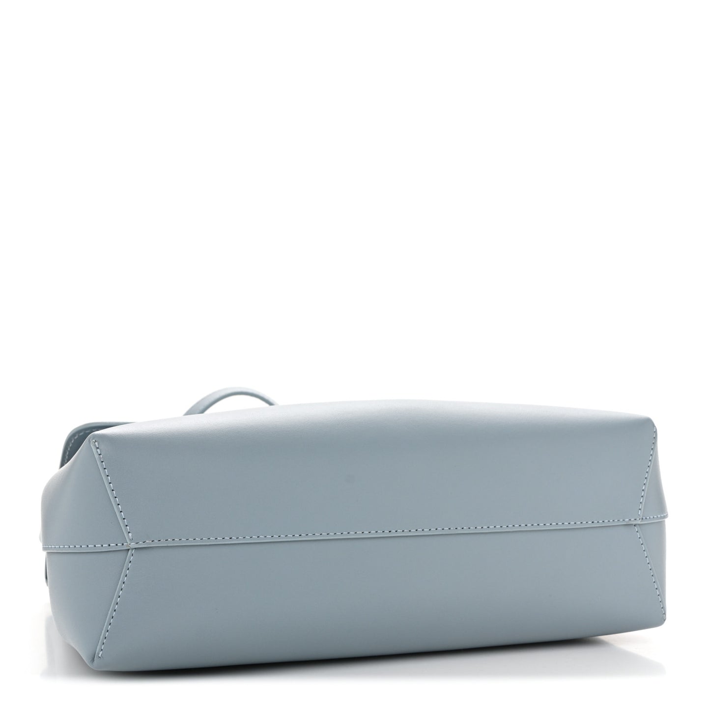 Calfskin Mini Lady Bag Grey Blue