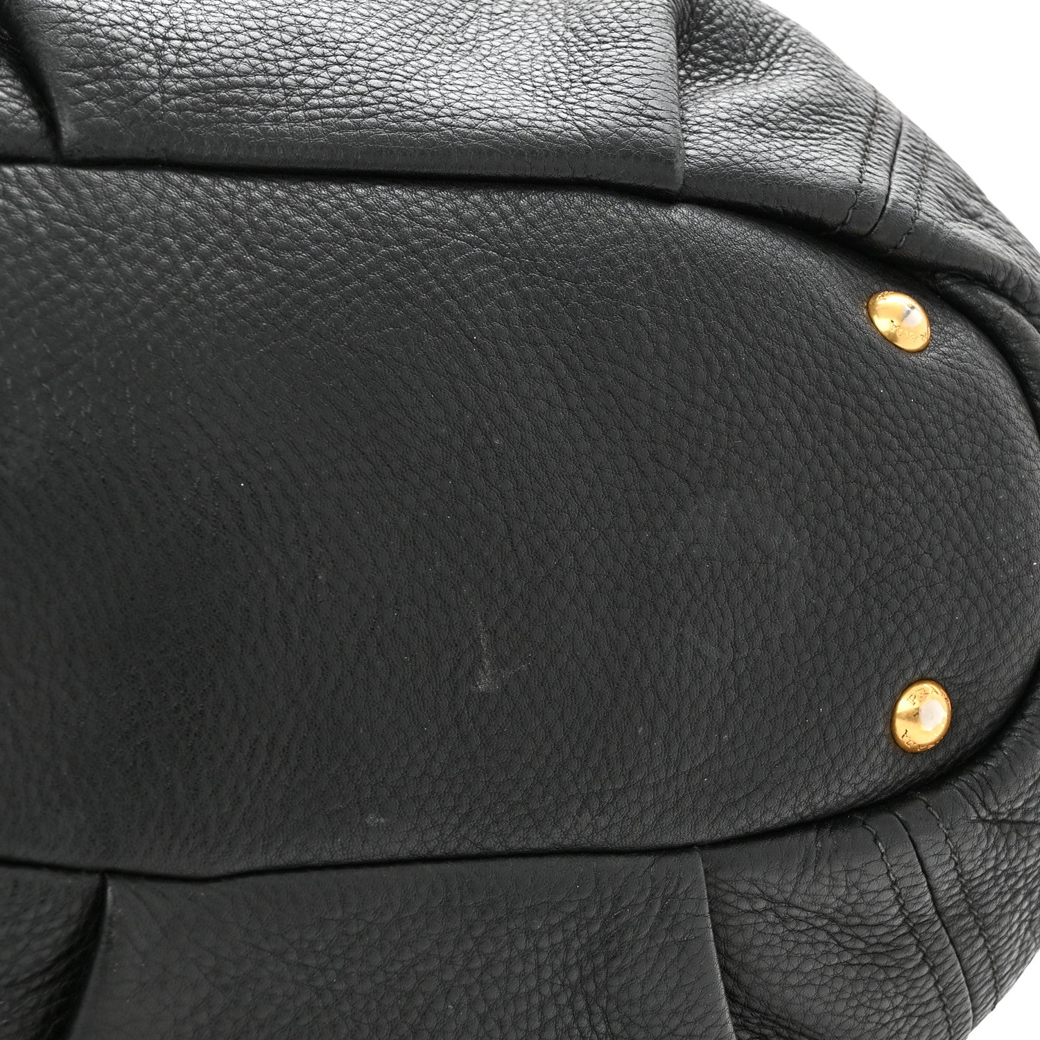 Prada Vitello Daino Tote Black 10 of 17