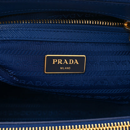 Prada Saffiano Lux Small Galleria Double Zip Tote Bluette 6 of 10