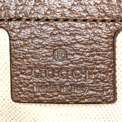 Gucci GG Supreme Monogram Textured Dollar Calfskin Web Medium Ophidia Carry-On Duffle Bag Beige Ebony New Acero 7 of 13