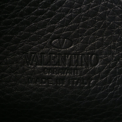 Valentino Garavani Pebbled Calfskin Medium Rockstud Flip Lock Crossbody Bag Black 6 of 8