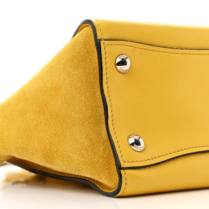 Prada Glace Calfskin Suede Twin Pocket Tote Sole 9 of 12