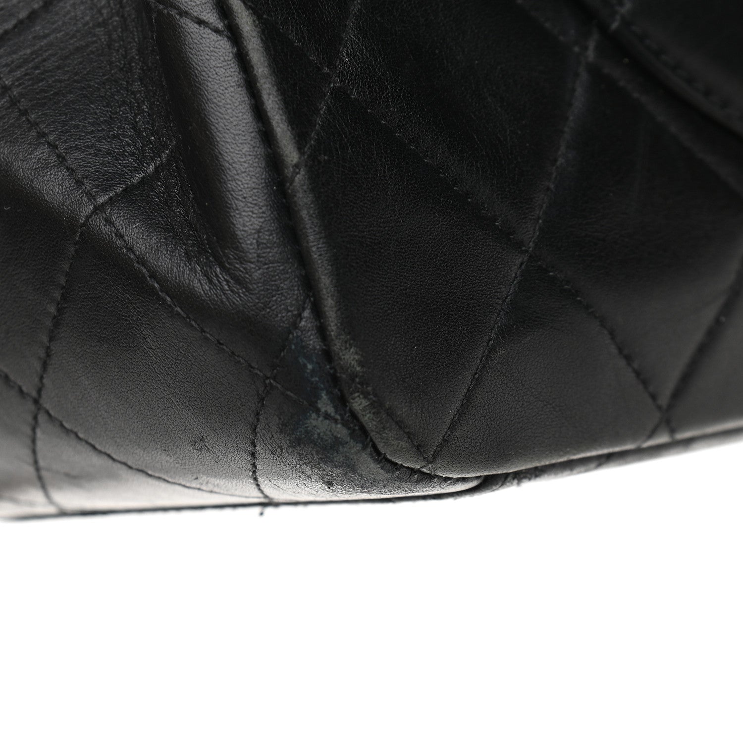 Chanel Lambskin Quilted XL Jumbo Single Flap Black 10 of 12