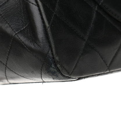 Chanel Lambskin Quilted XL Jumbo Single Flap Black 10 of 12
