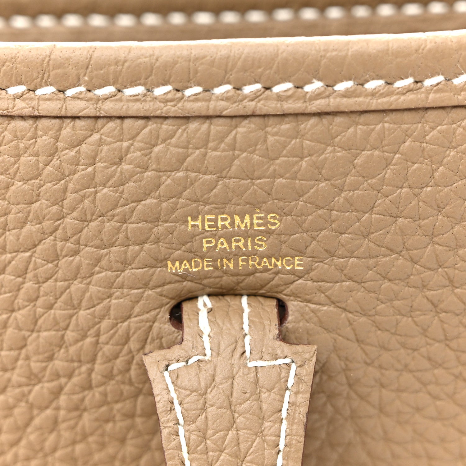 Hermes Taurillon Clemence Evelyne TPM Etoupe 6 of 11