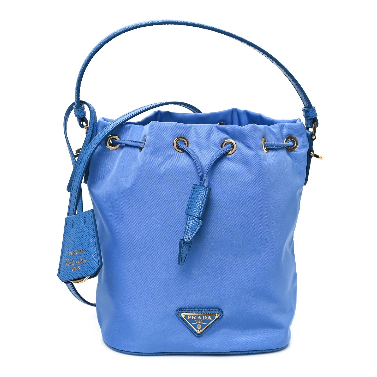 Re-Nylon Saffiano Mini Re-Edition 1978 Bucket Bag Onda