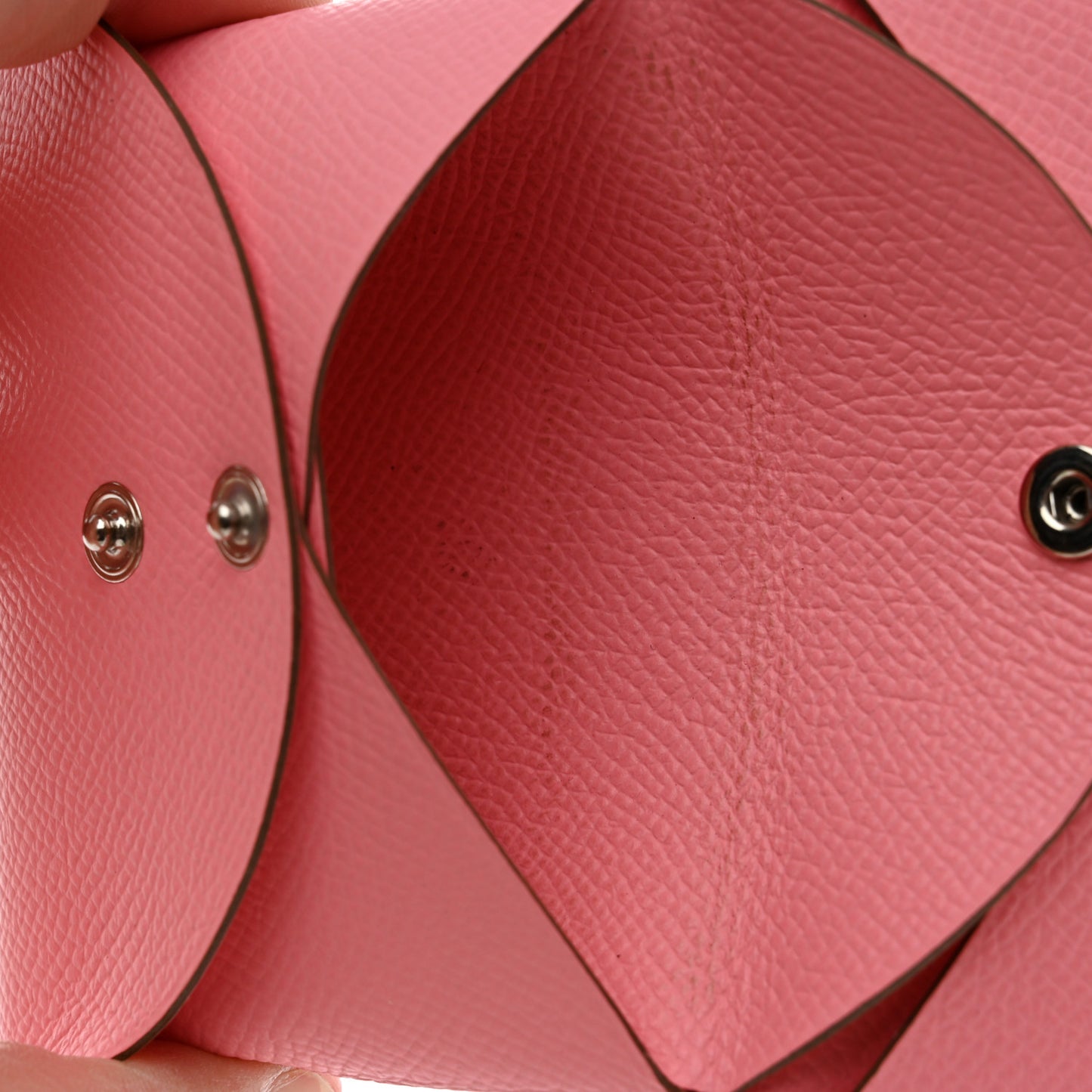 Epsom Calvi Duo Card Case Rose Confetti