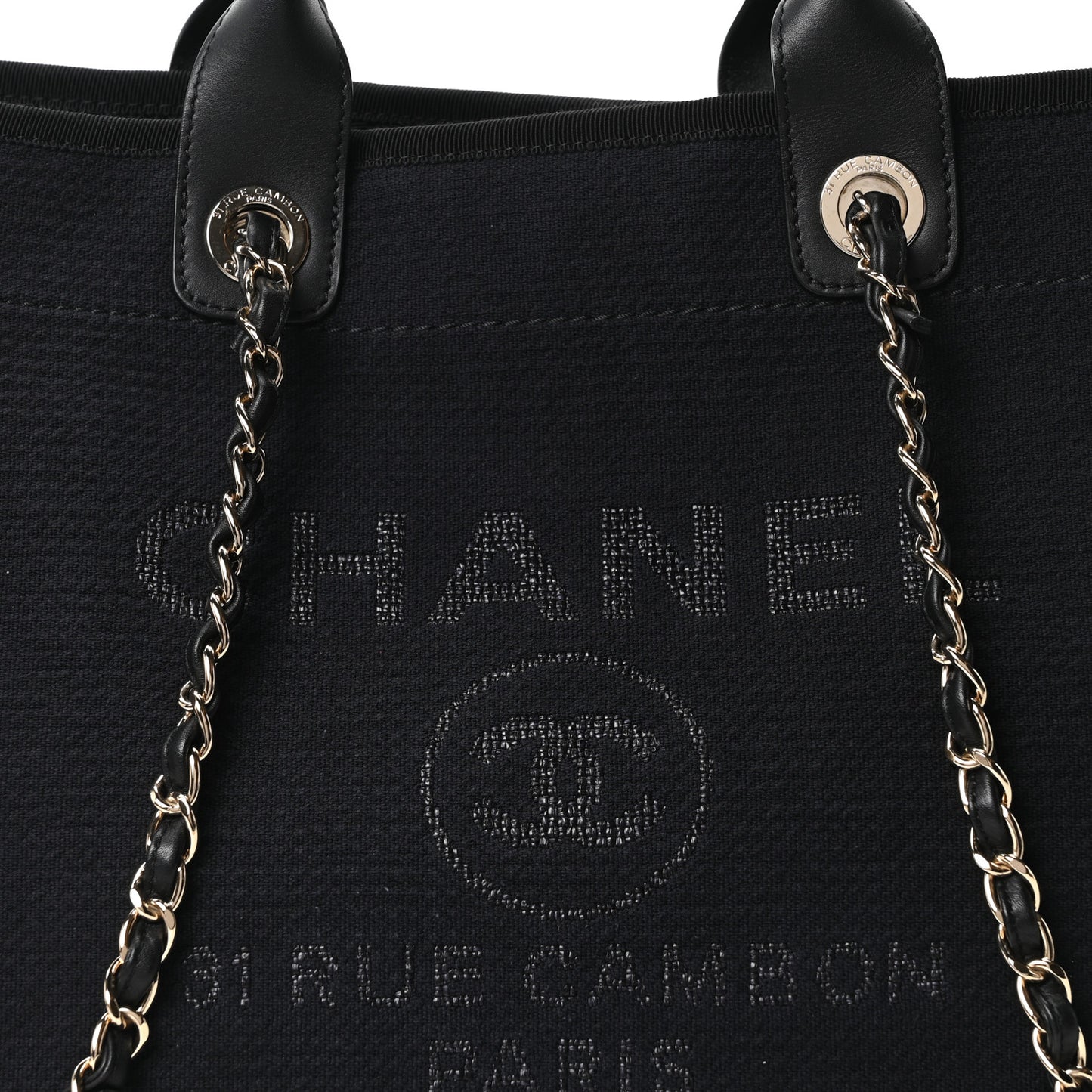 Mixed Fibers Medium Deauville Tote Black