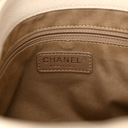 Chanel Crumpled Grained Calfskin Medium Coco Pleats Messenger Flap Dark White 6 of 18