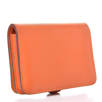 Hermes Swift Dogon Card Case Key Holder Orange 3 of 8