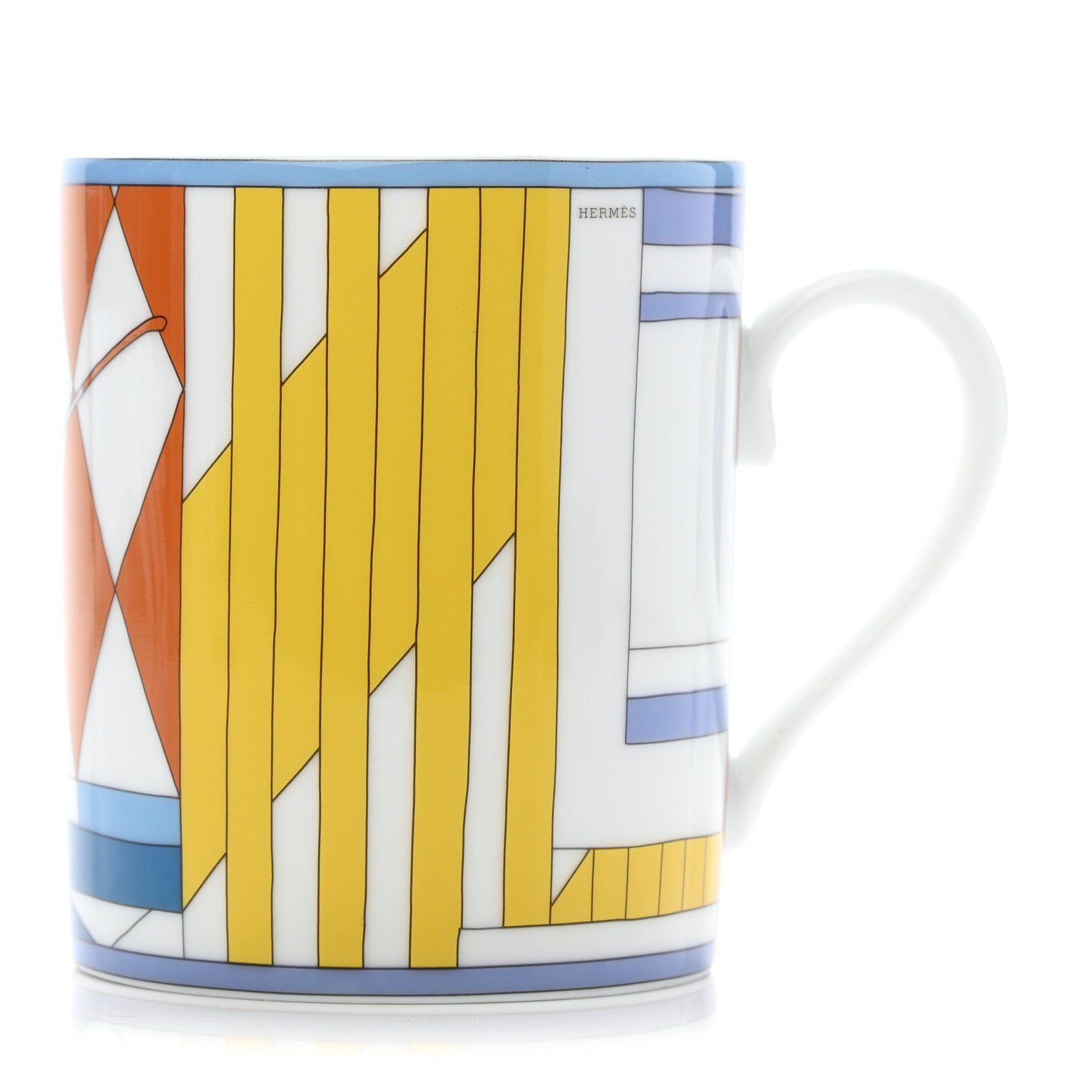 Hermes Porcelain Promenade Au Faubourg Mug 1 of 8