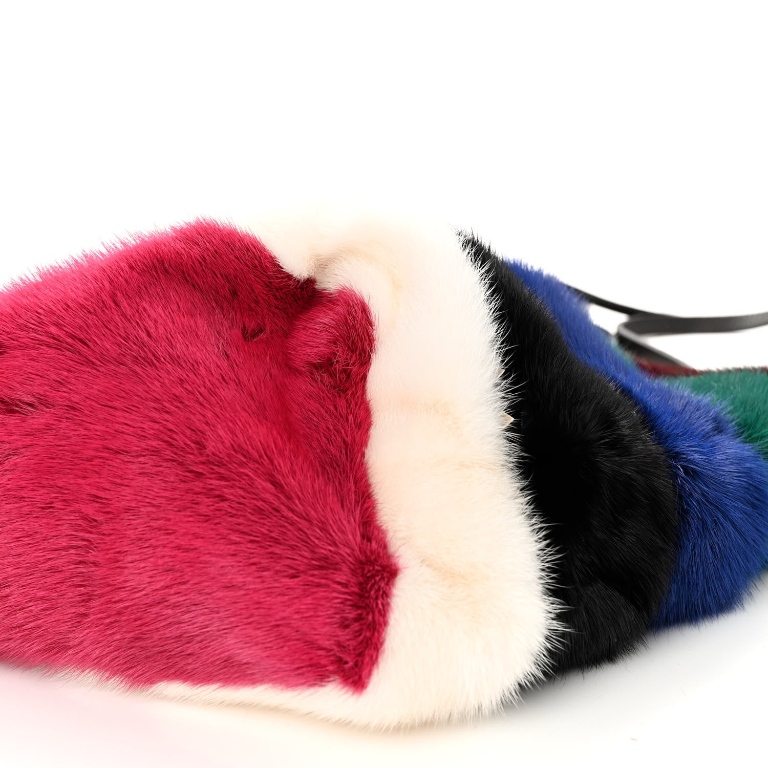 Valentino Garavani Mink Fur Rockstud Large Tote Multicolor 9 of 9