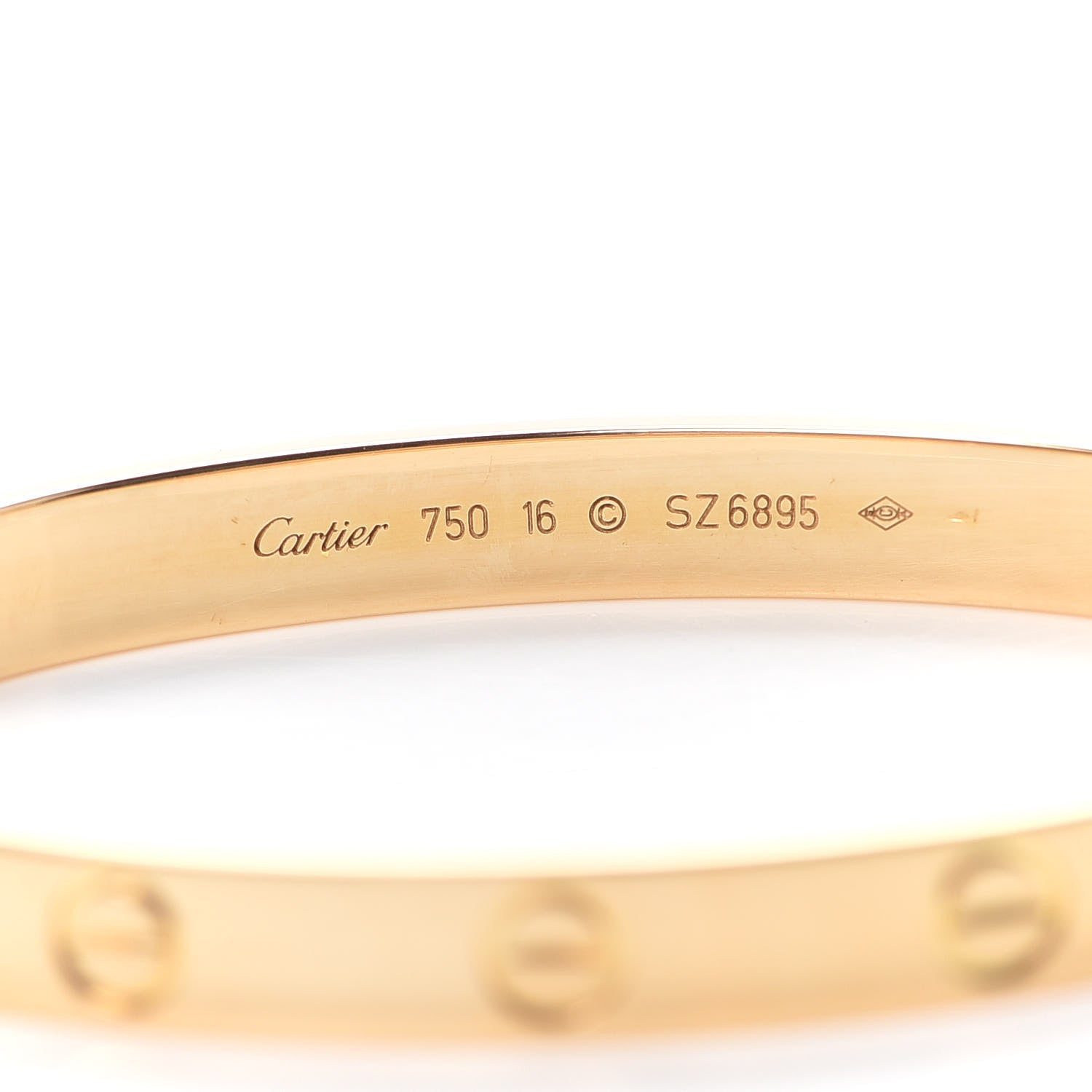 Cartier 18K Yellow Gold LOVE Bracelet 16 5 of 7