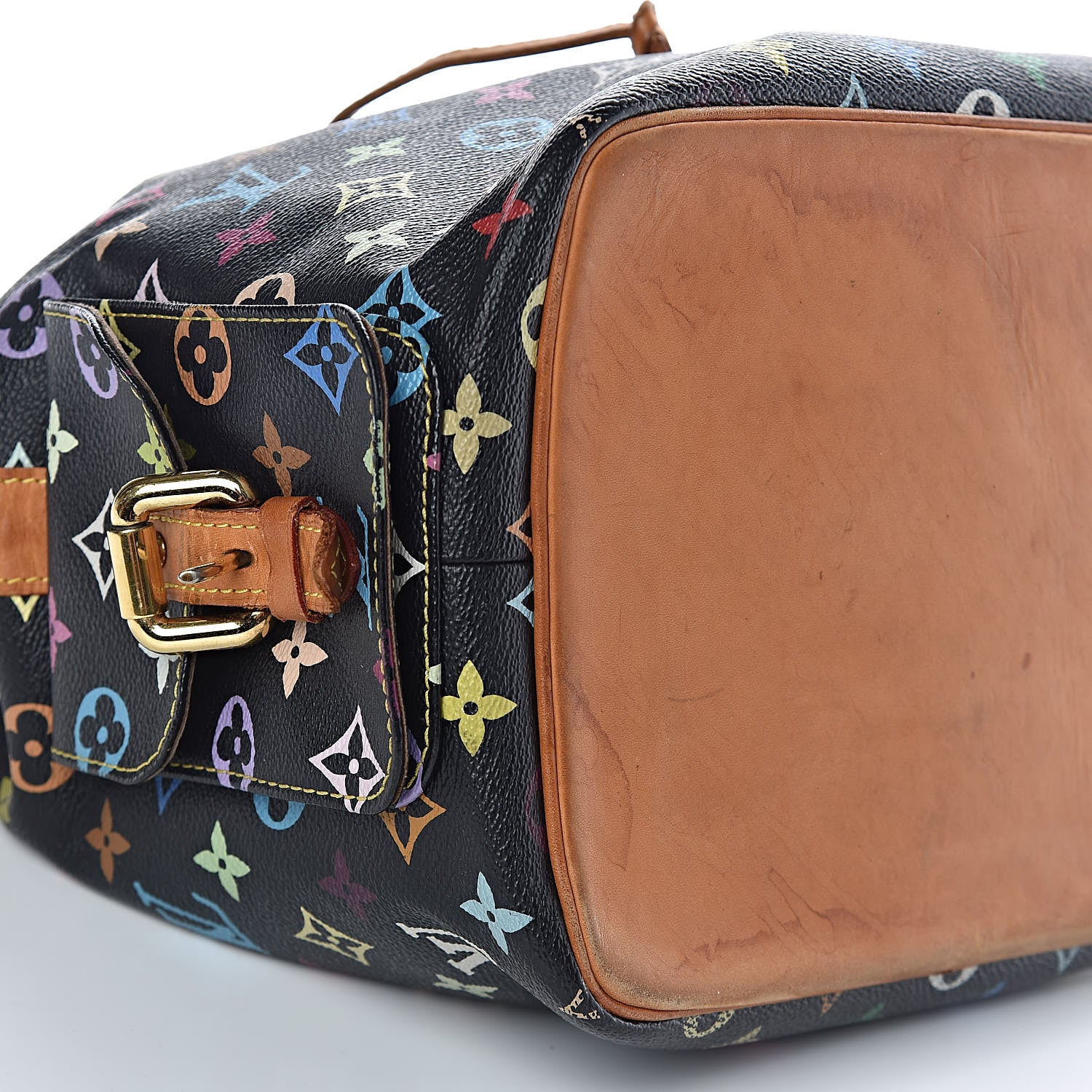 Louis Vuitton Monogram Multicolor Petit Noe Black 10 of 14