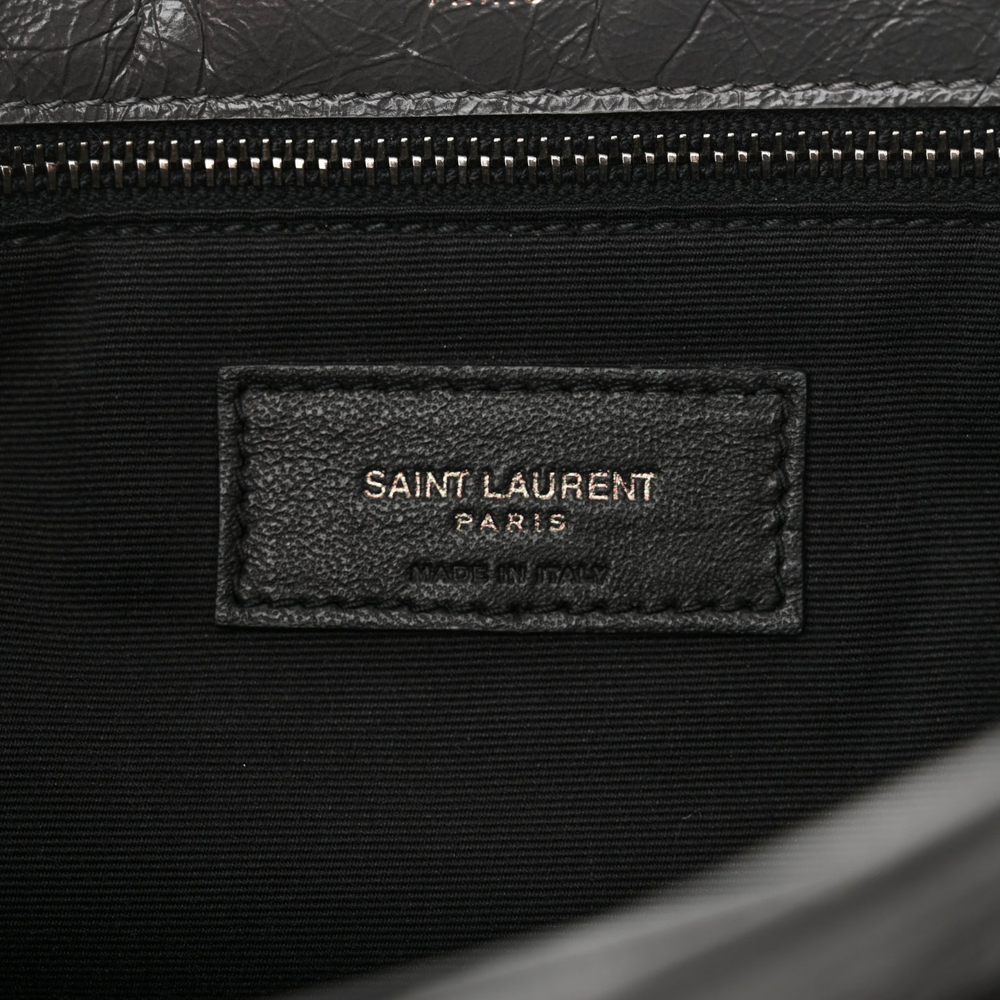 Crinkled Calfskin Matelasse Monogram Medium Niki Chain Satchel Storm