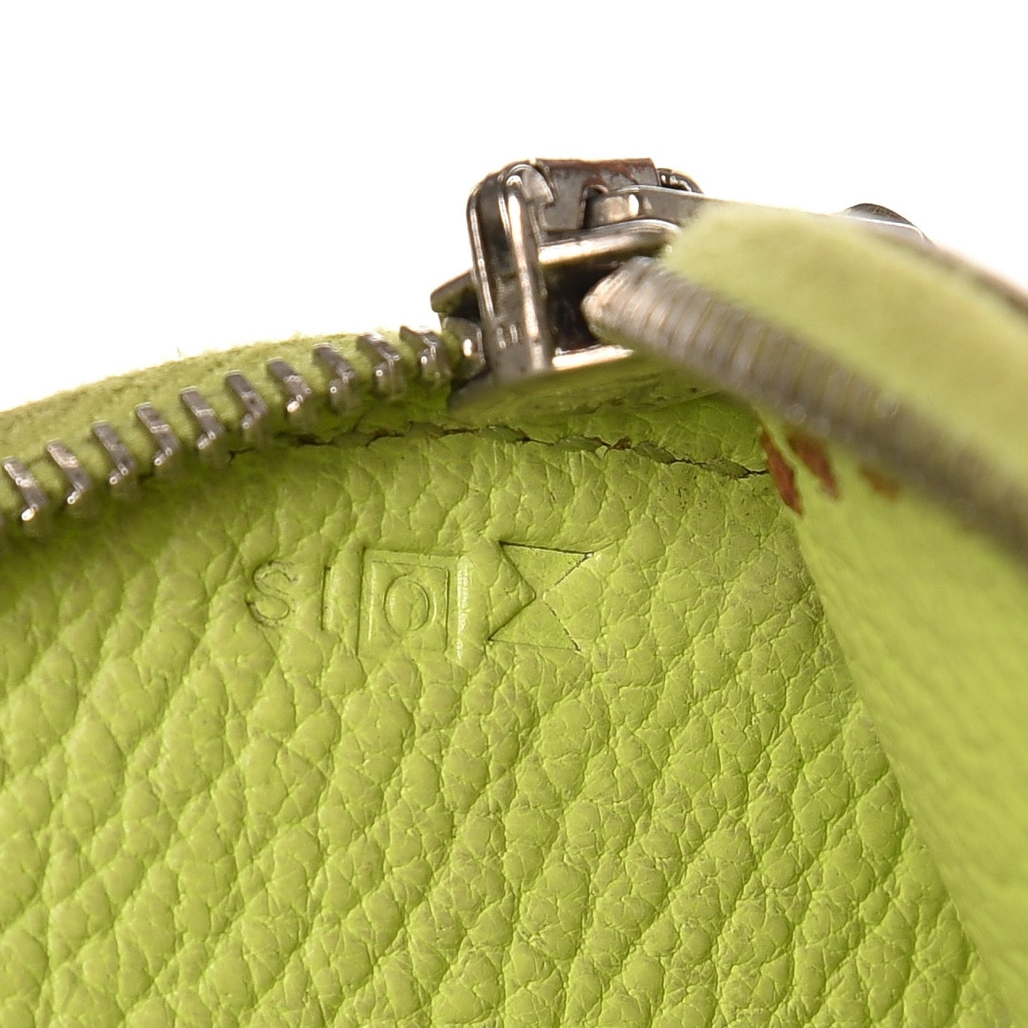 Chevre Mysore Evelyne Coin Purse Vert Anis