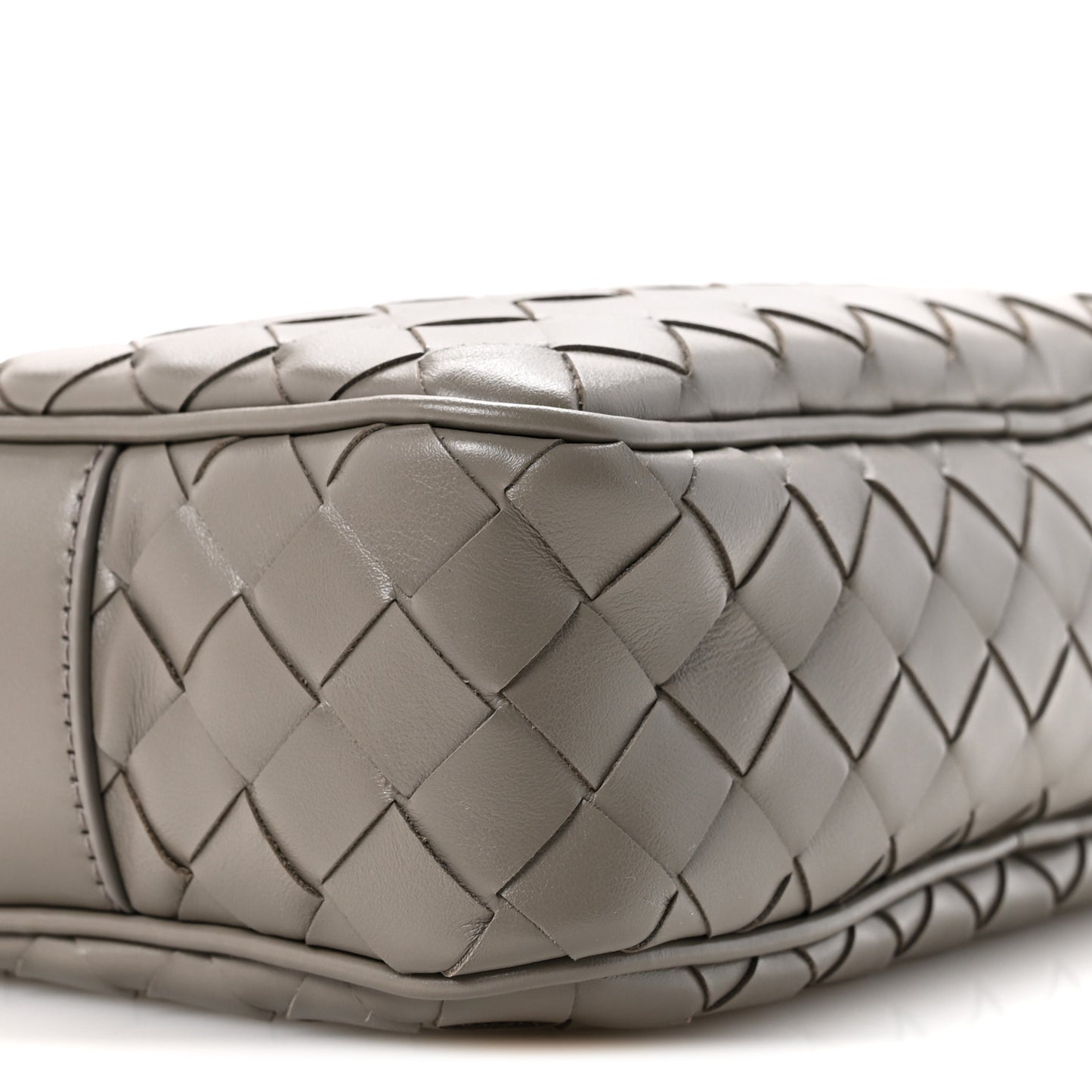 Calfskin Intrecciato Camera Bag  Drizzle Silver
