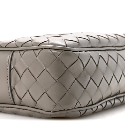 Bottega Veneta Calfskin Intrecciato Camera Bag  Drizzle Silver 9 of 10