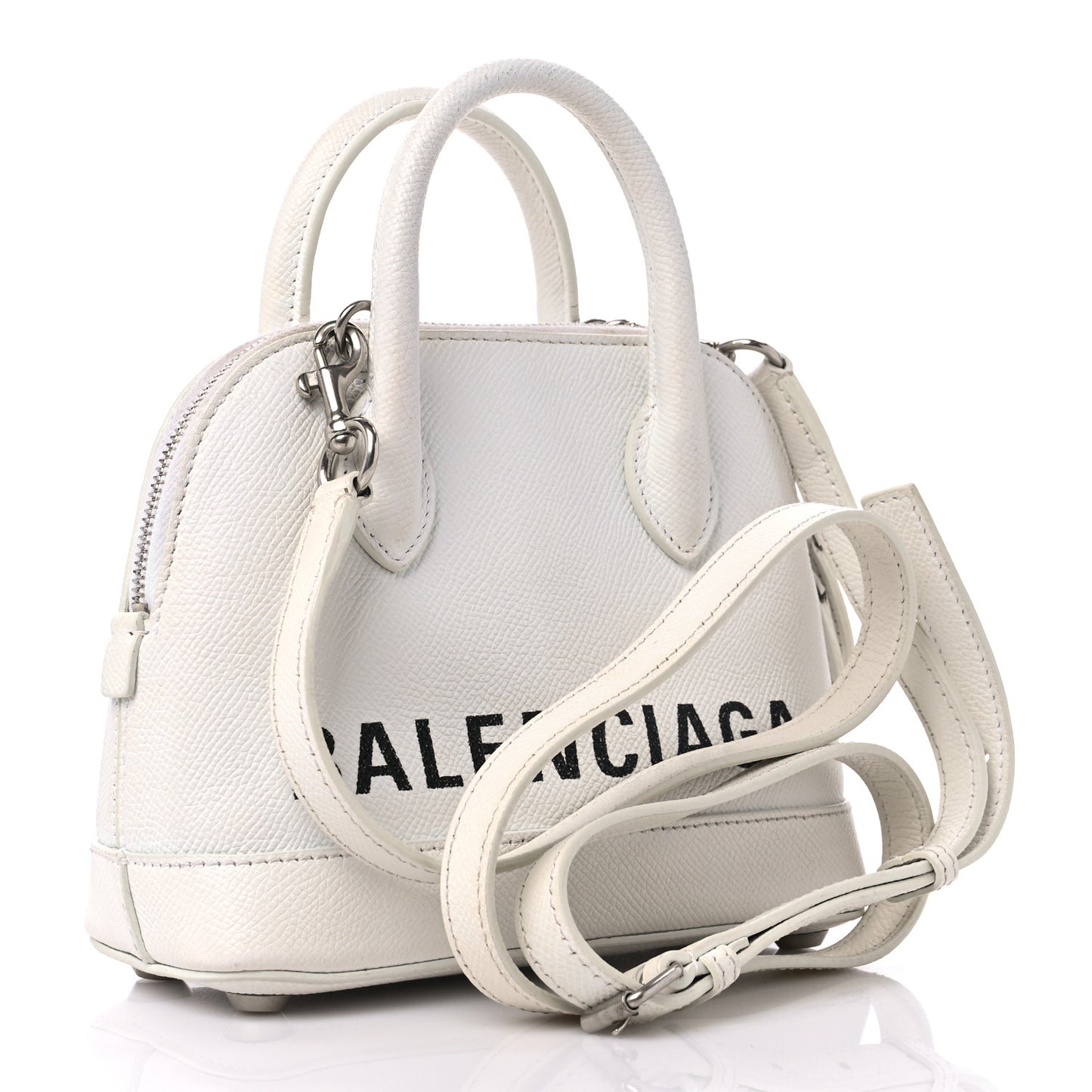 Grained Calfskin XXS Ville Top Handle White