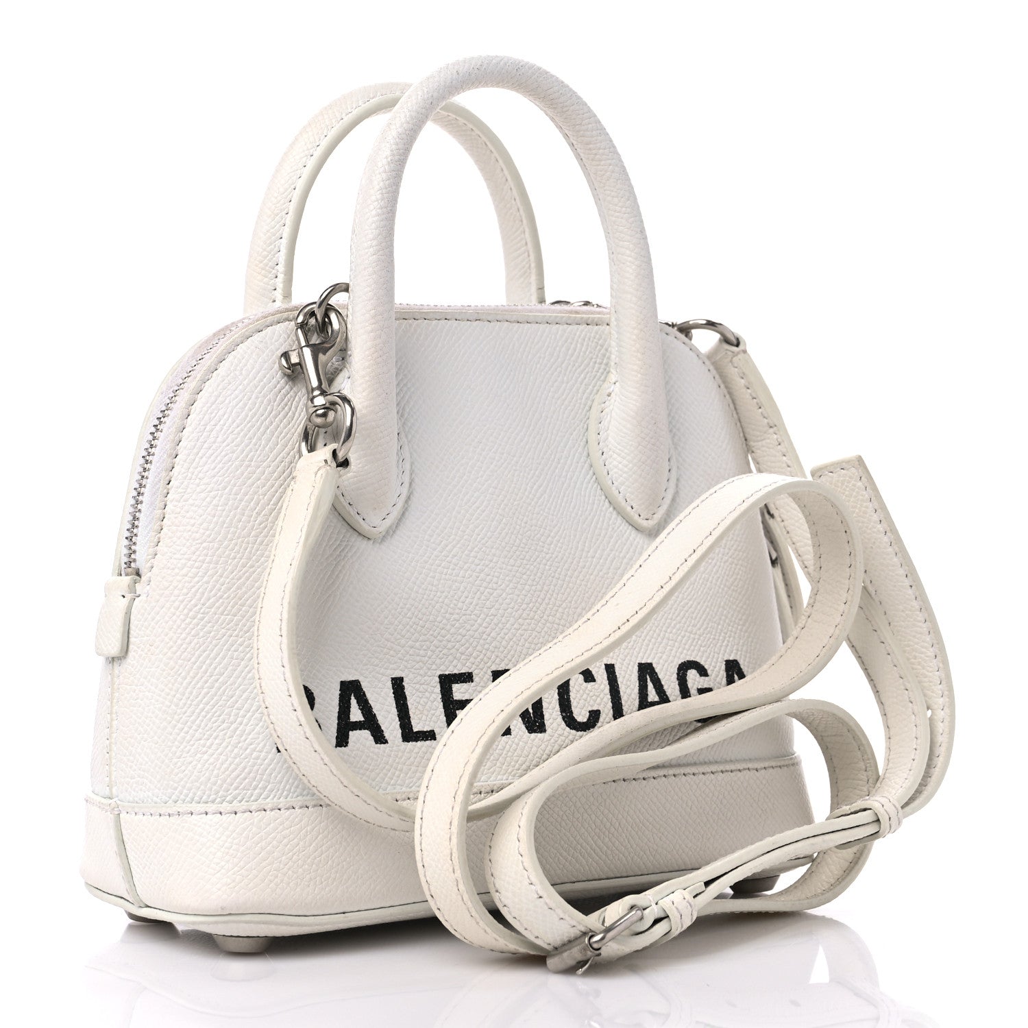 Balenciaga Grained Calfskin XXS Ville Top Handle White 3 of 12