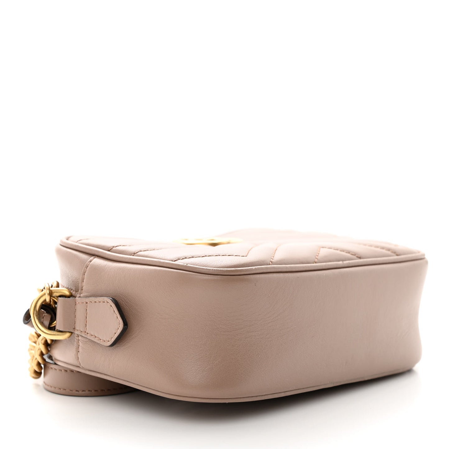 Calfskin Matelasse Mini GG Marmont Chain Shoulder Bag Porcelain Rose