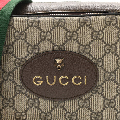 Gucci GG Supreme Monogram Web Neo Vintage Shoulder Bag Beige New Acero Crop 8 of 11