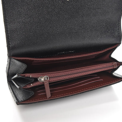 Chanel Caviar Quilted Medium Flap Wallet Black 5 of 9