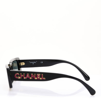 Chanel Acetate CC Sunglasses 71473A Black 10 of 14