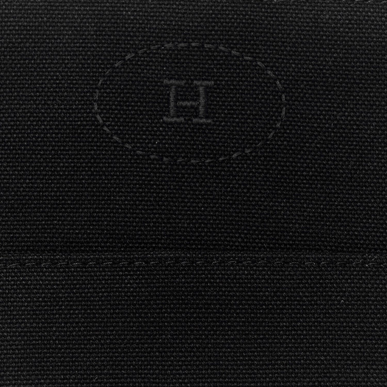 Hermes Cotton Canvas Bolide Travel Cosmetic Pouch MM Black 7 of 9