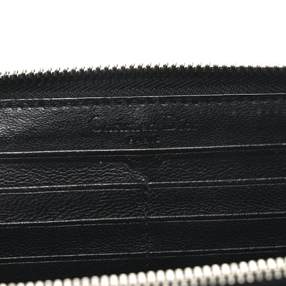 Christian Dior Patent Cannage Lady Dior Continental Zip Wallet Black 6 of 7
