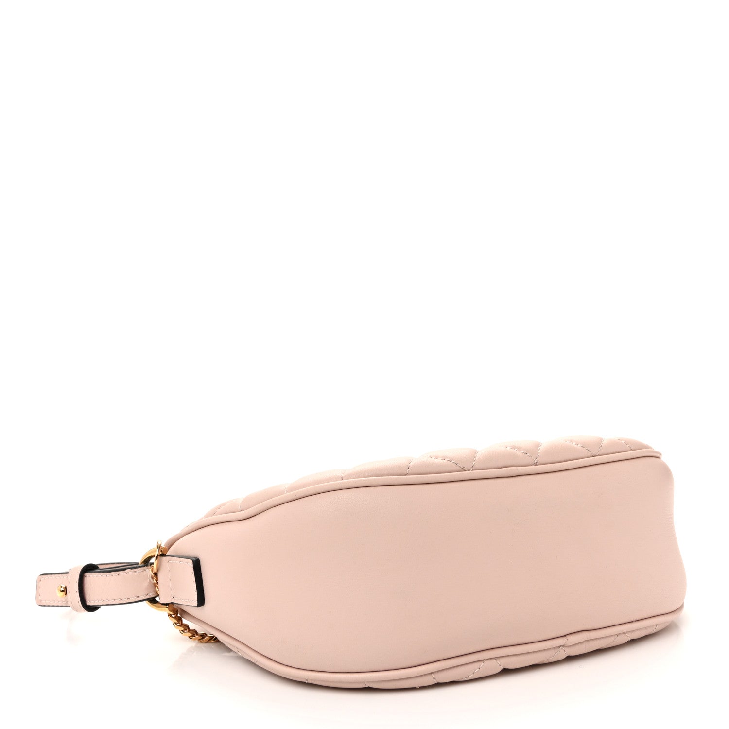 Versace Nappa Quilted Half Moon Chain Crossbody Pink 4 of 13
