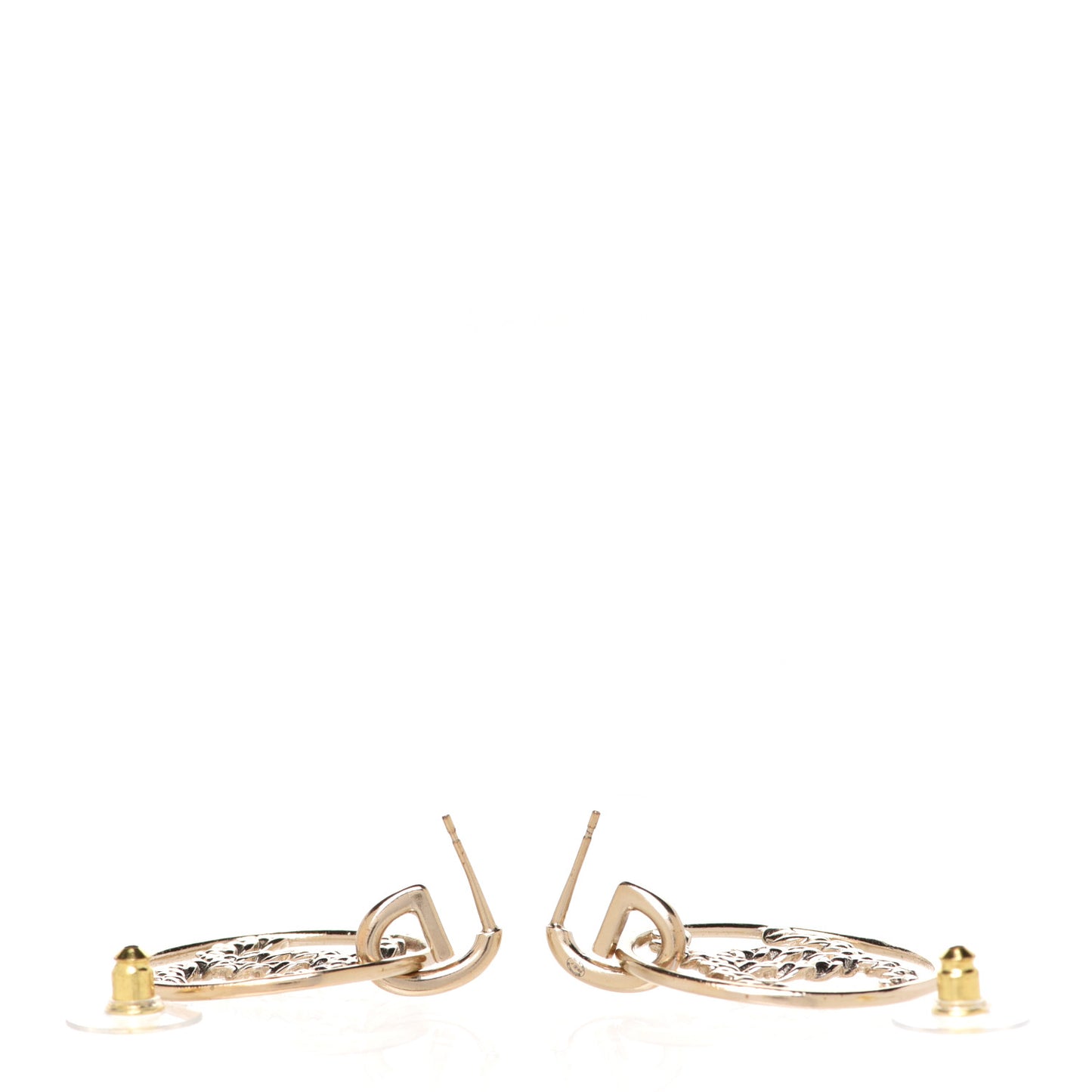 Baguette Crystal High Society CC Drop Earrings Gold