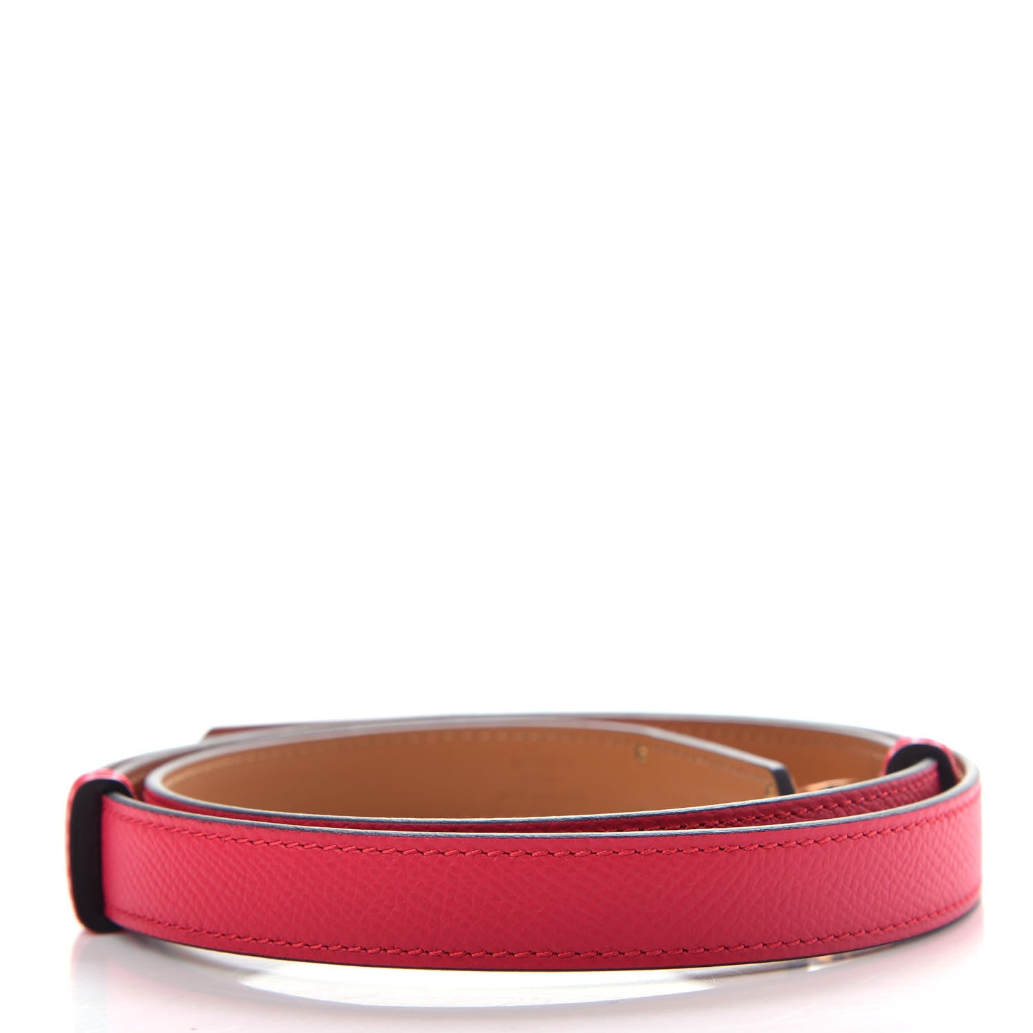 Hermes Epsom Kelly Belt Rose Extreme 2 of 5