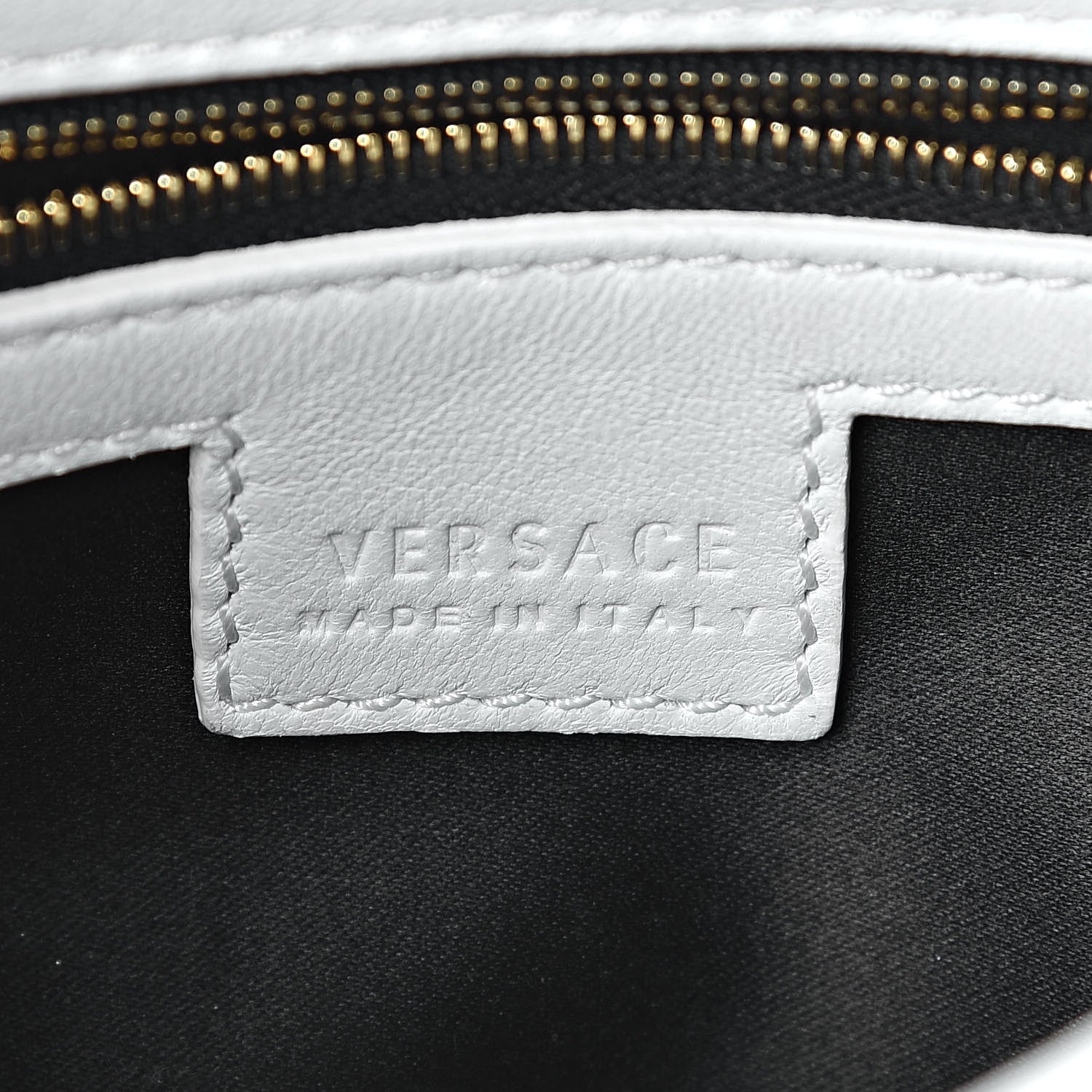 Versace Calfskin Vanitas Crossbody Bag White 6 of 21