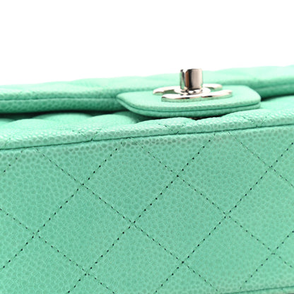 Chanel Iridescent Caviar Quilted Mini Rectangular Flap Green 10 of 10
