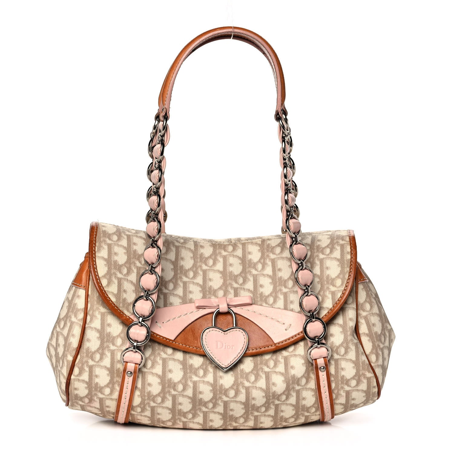 Christian Dior Monogram Romantique Trotter Bag Rose 1 of 16