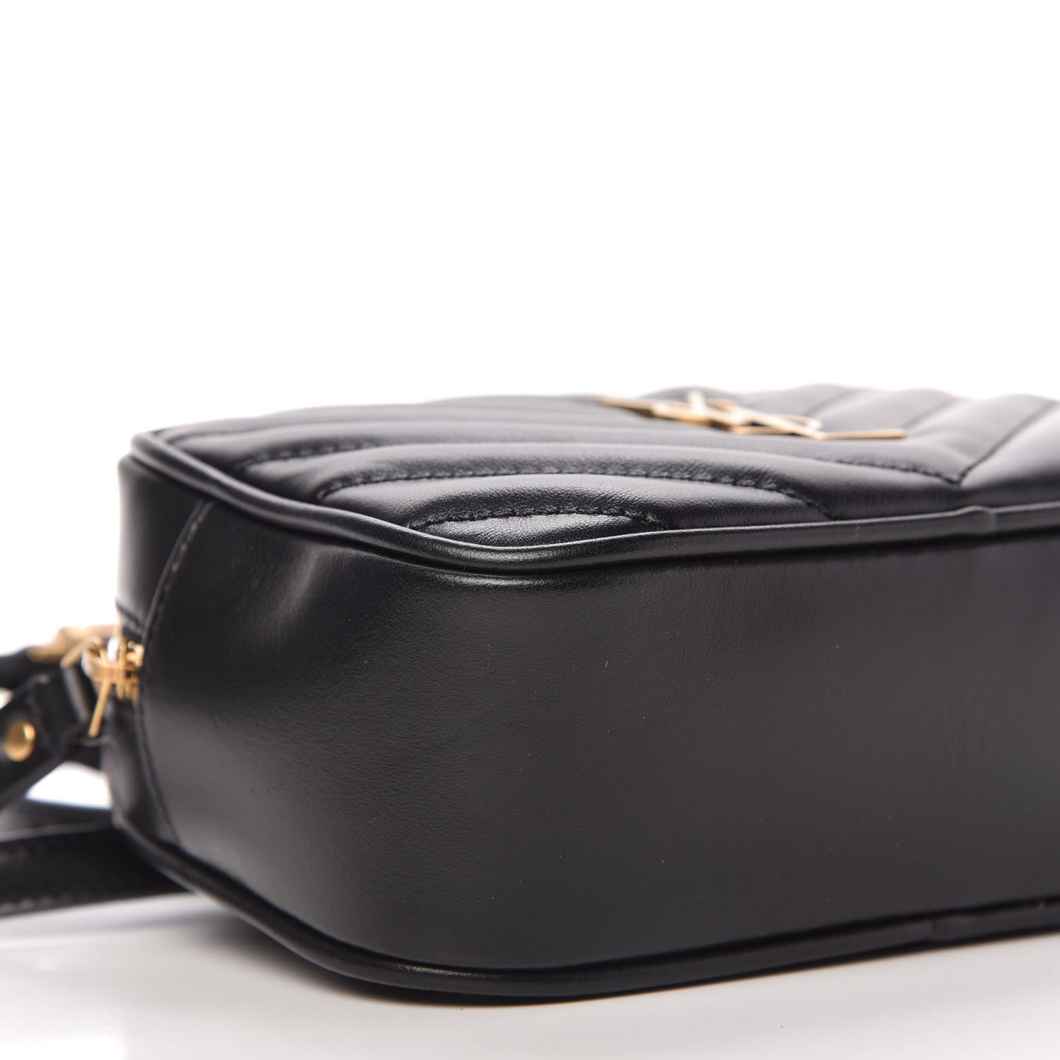 Saint Laurent Calfskin Matelasse Monogram Lou Belt Bag Black 6 of 10