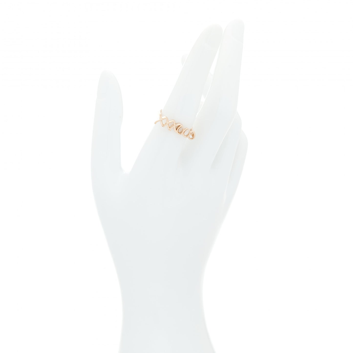 18K Rose Gold Paloma's Graffiti Love and Kisses Ring 53 6.25