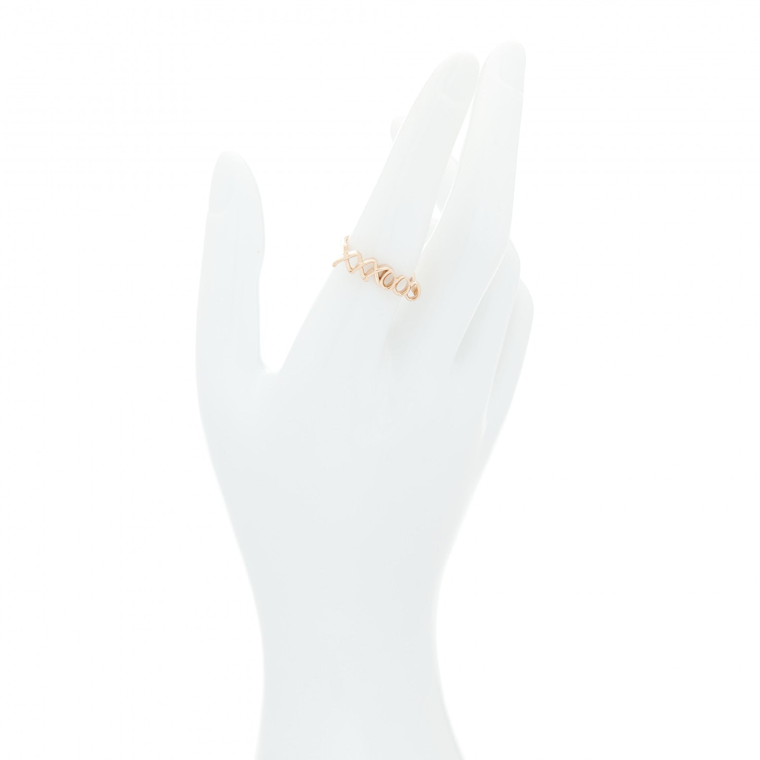 Tiffany 18K Rose Gold Paloma's Graffiti Love and Kisses Ring 53 6.25 2 of 5