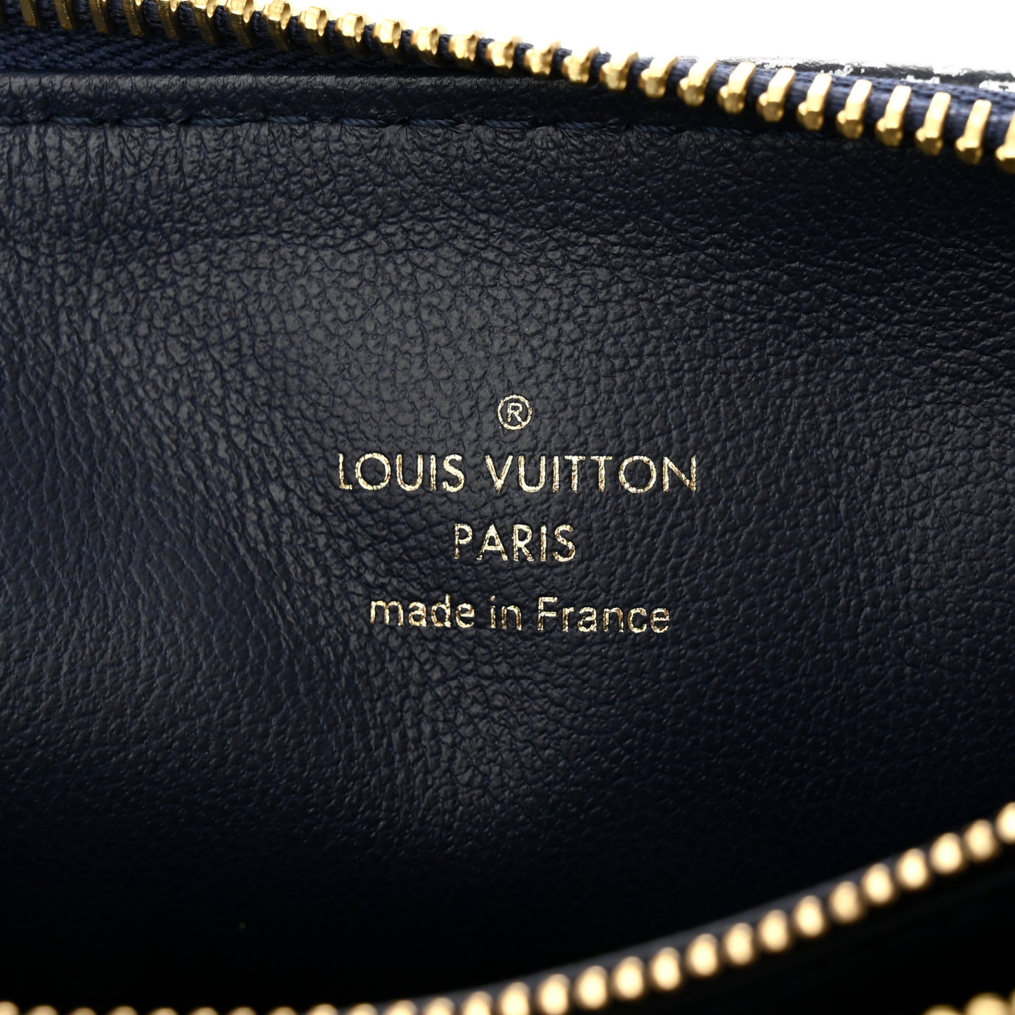 Lambskin Printed Monoglam Coussin PM Blue