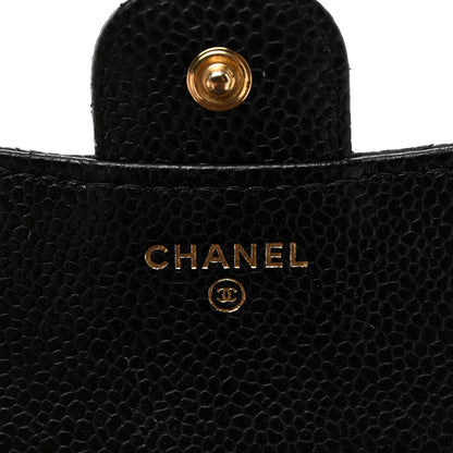 Chanel Caviar Quilted Compact Flap Wallet Black 6 of 11