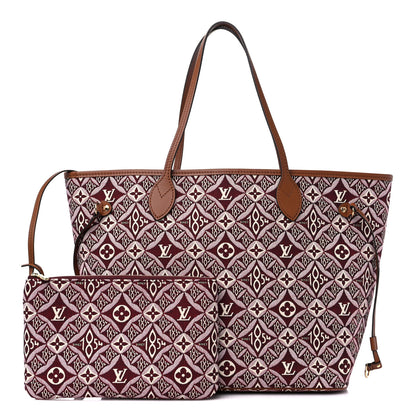 Louis Vuitton Jacquard Since 1854 Neverfull MM Bordeaux 1 of 9