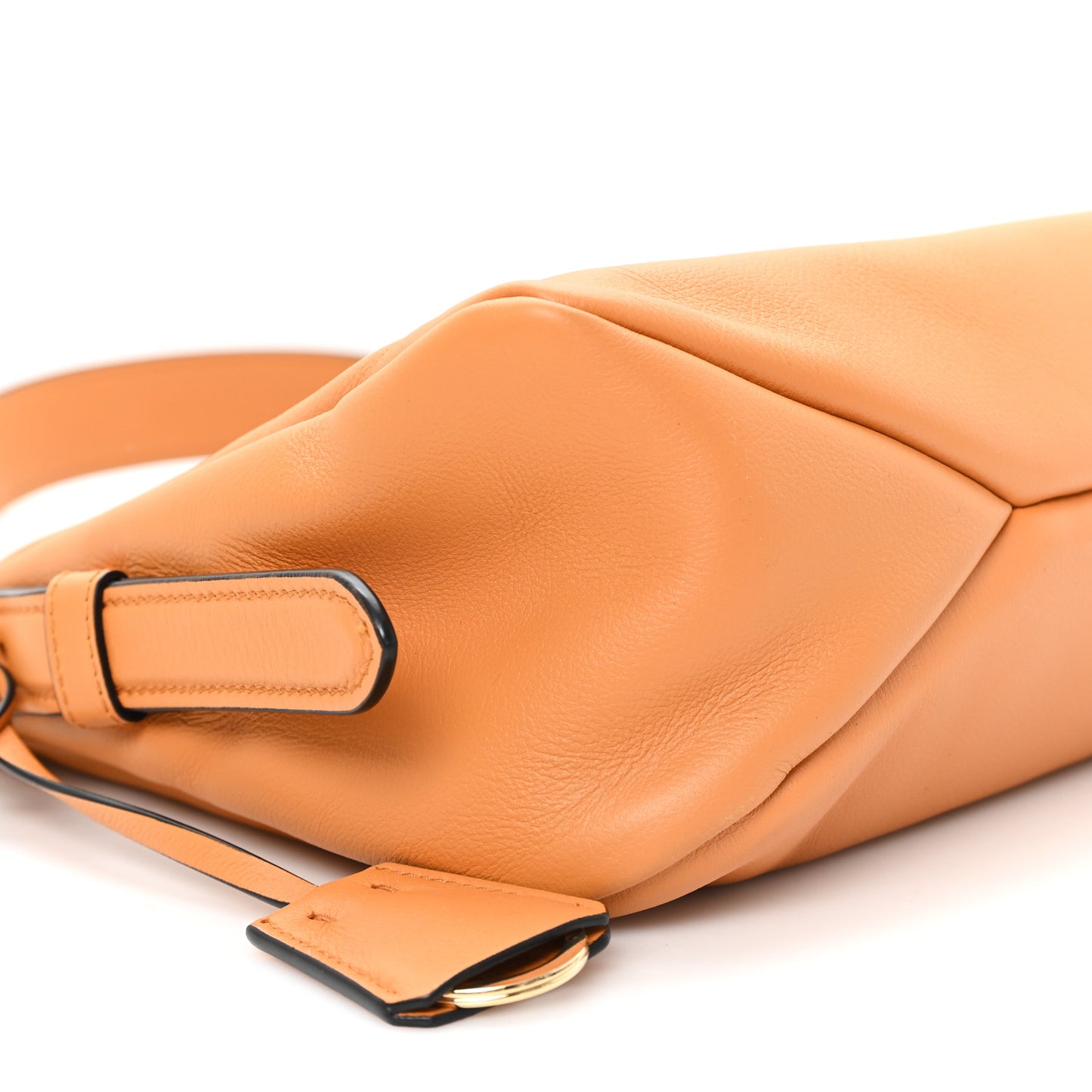 Soft Calfskin Medium Aimee Shoulder Bag Caramel